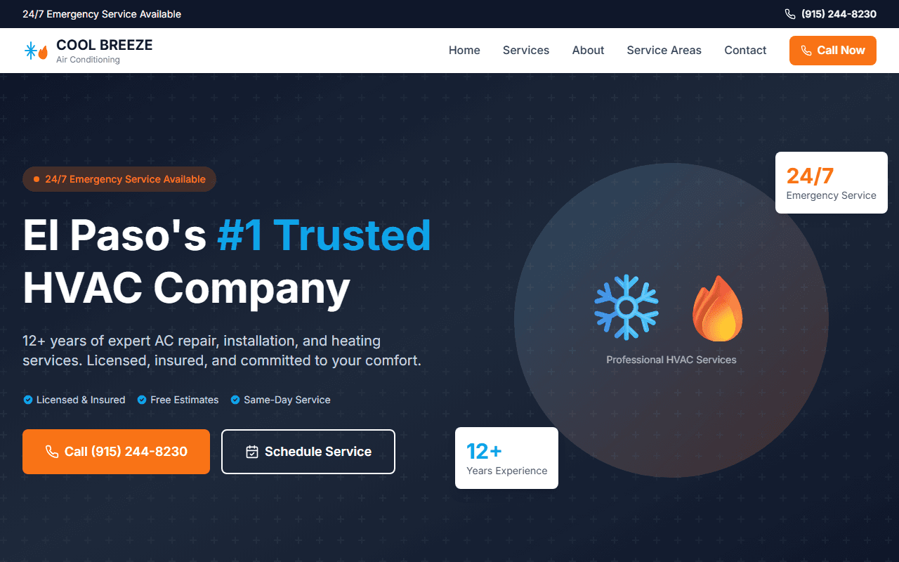 Cool Breeze AC website